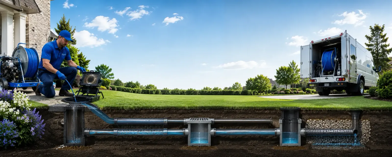 Outdoor drain cleaning information for Baldwin, MI